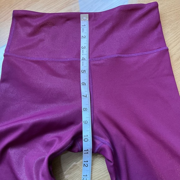 Zyia Lipgloss Metallic Plus High Rise Leggings 20” Inseam Sz 4 - Picture 10 of 11